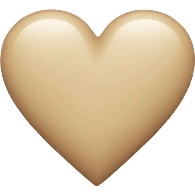 Beige heart emoji