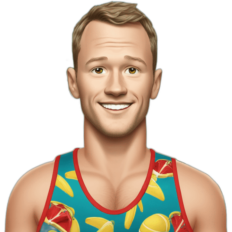 Jonathan Toews as a beach bum emoji