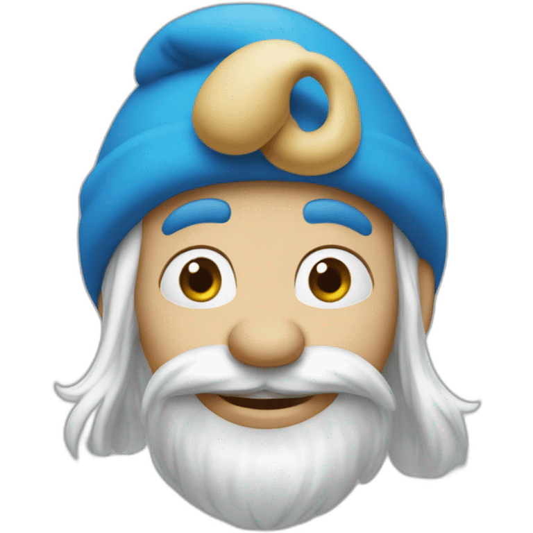 A smurf emoji