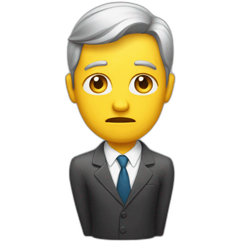 sad real estate agent emoji