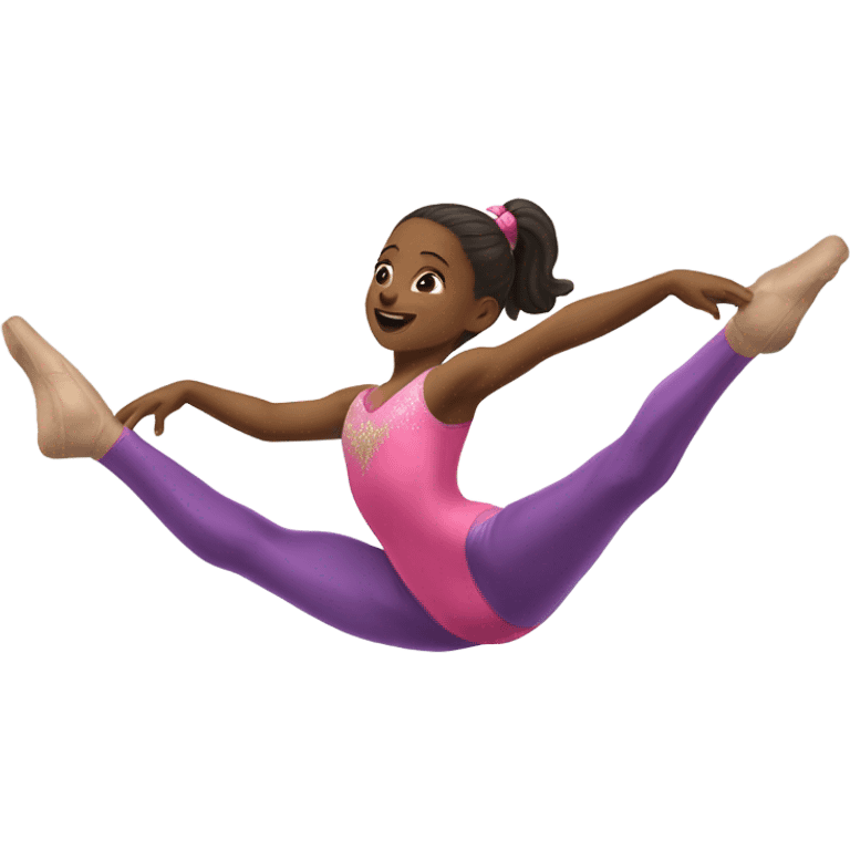 girl doing gymnastics emoji