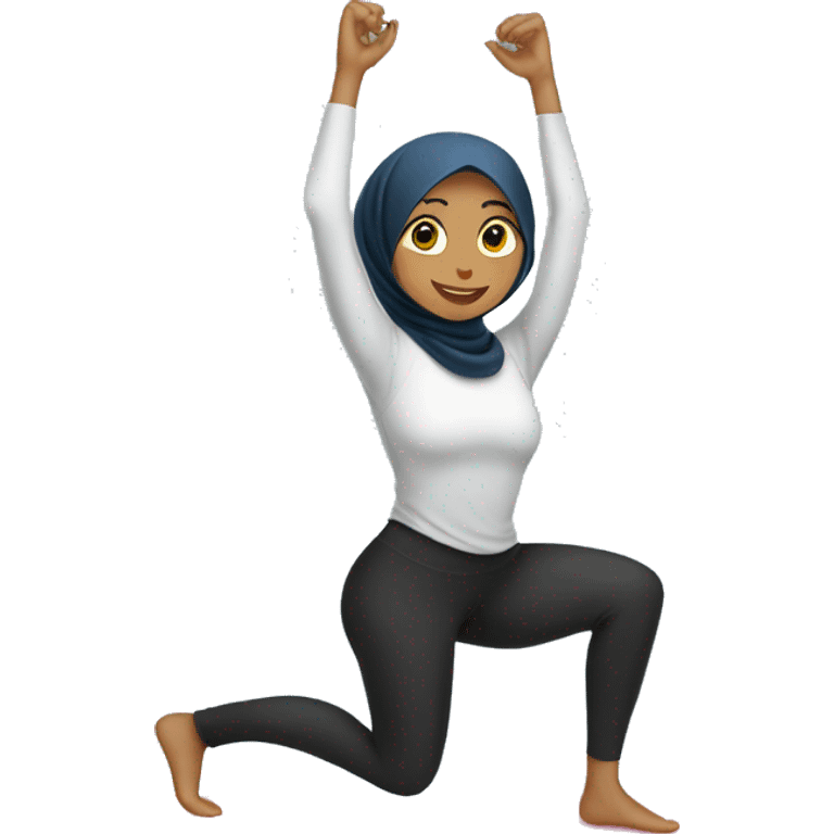 Hijabi-girl-doing-pilates-exercise emoji