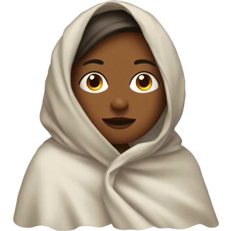 Women in a blanket emoji