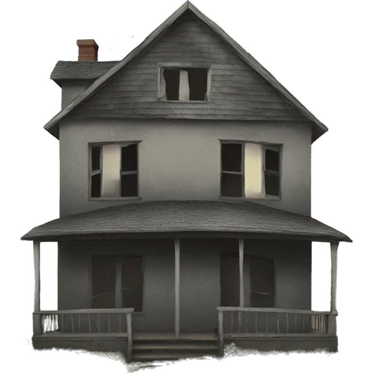 High abandoned house emoji