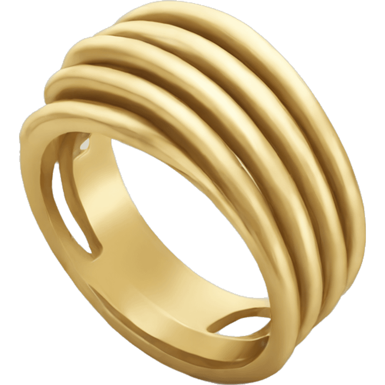 Spiral gold ring emoji