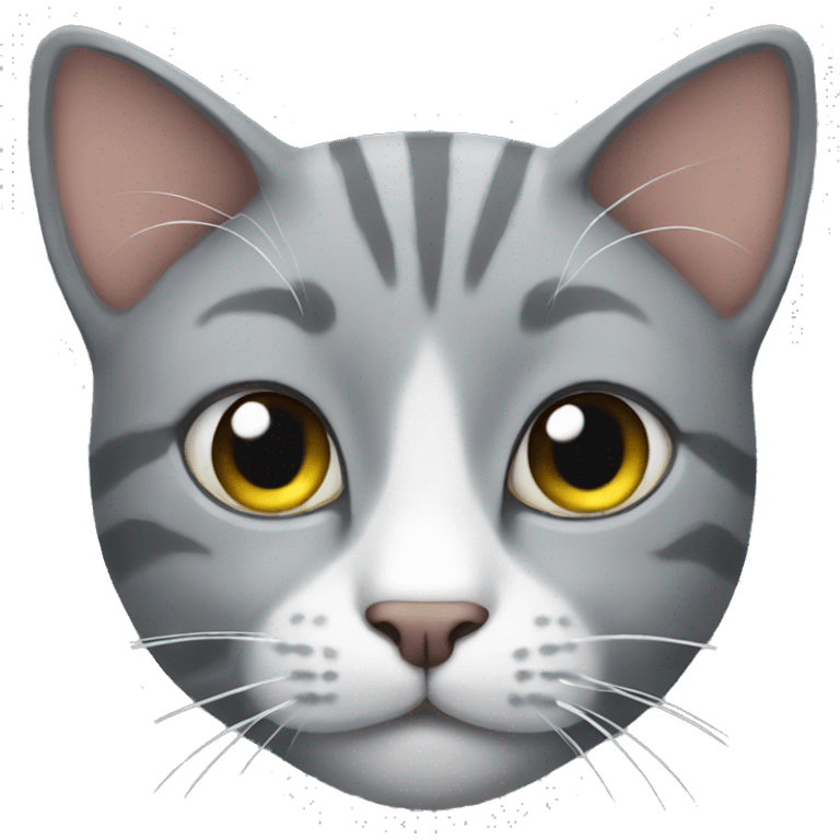 Grey cat emoji