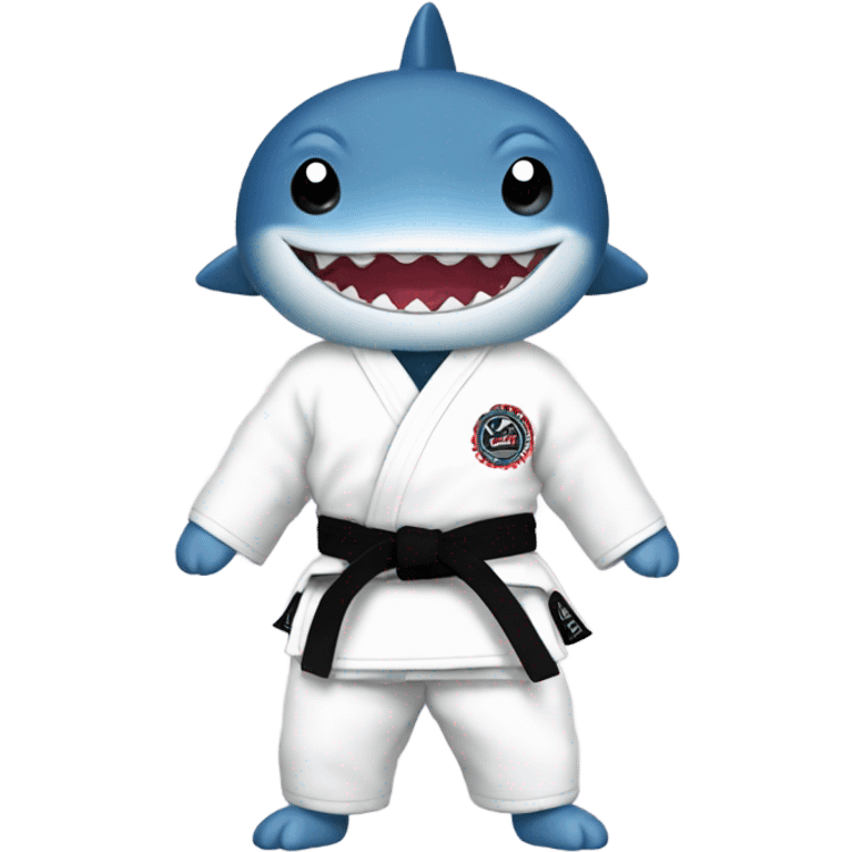 Small shark in Jiu Jitsu Gi  emoji