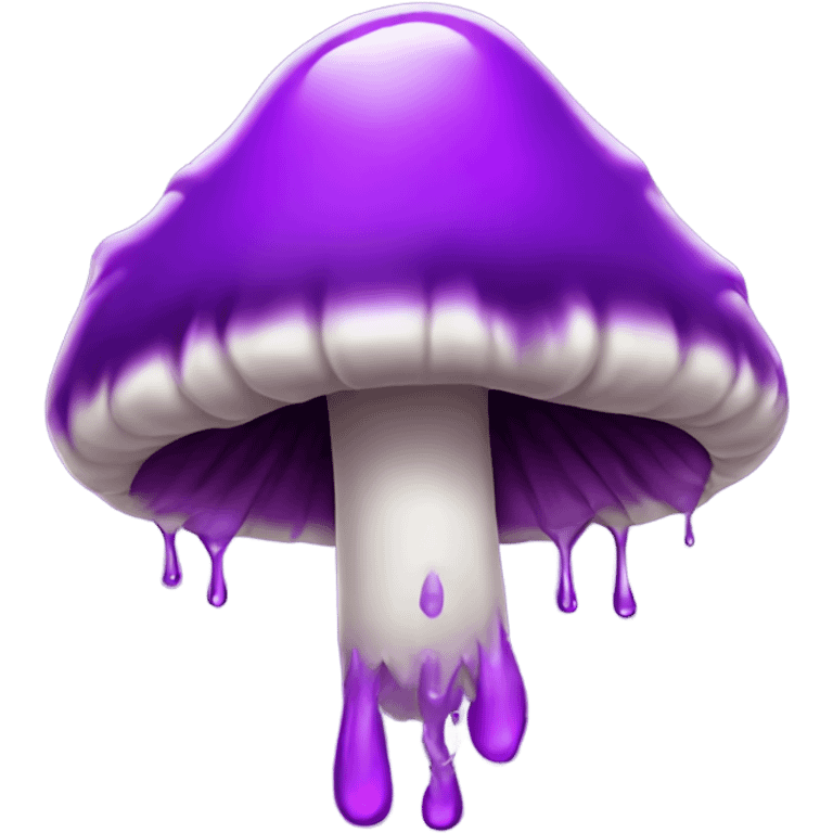 Dripping poison mushroom purple  emoji