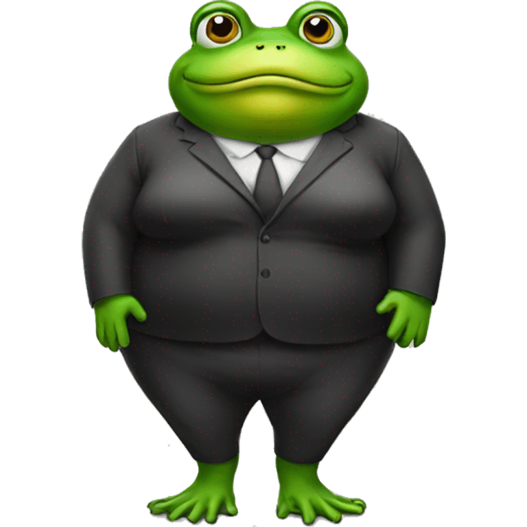 fat frog female lawyer  emoji