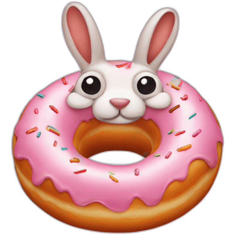 rabbit doughnut emoji