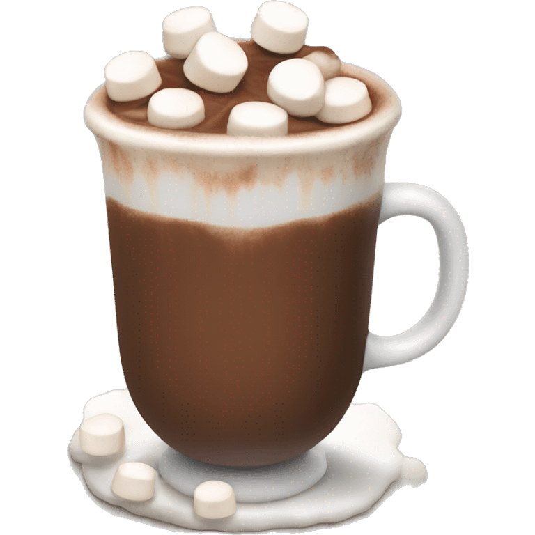 Hot chocolate with marshmellows emoji