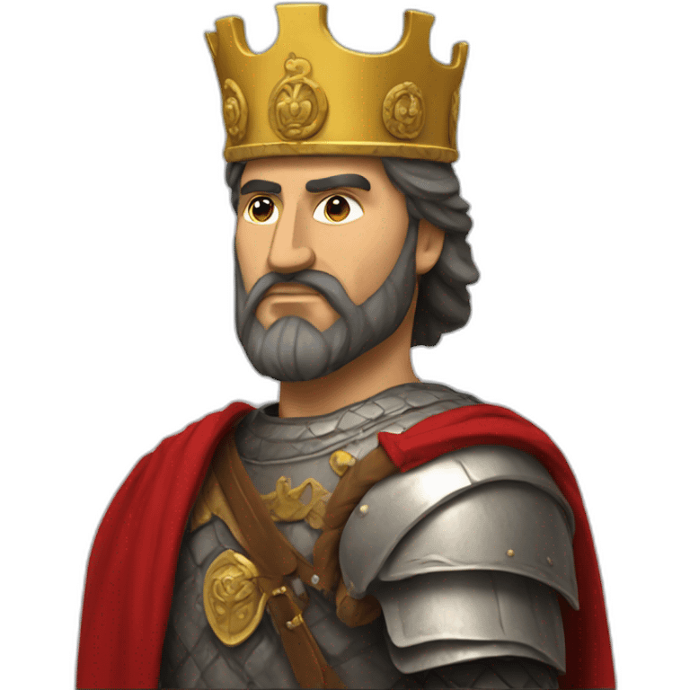 Skanderbeg with his crown emoji