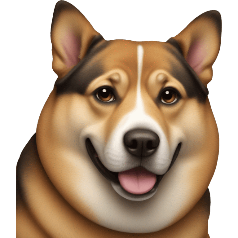 Fat dog emoji