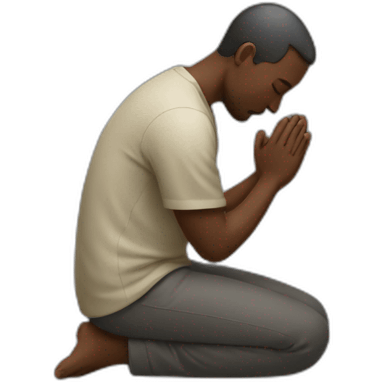 A man praying emoji