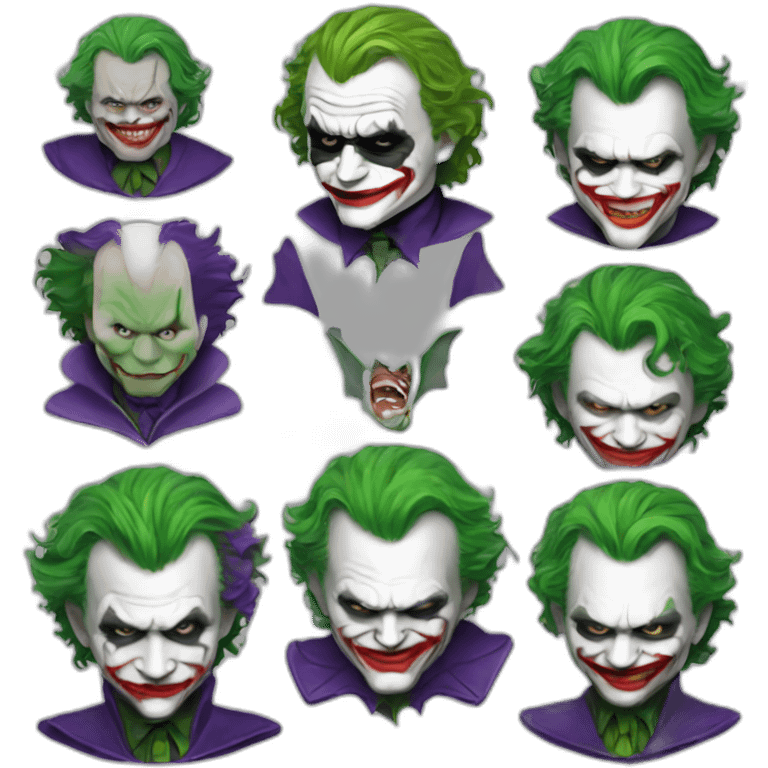 Heath ledger joker batman emoji