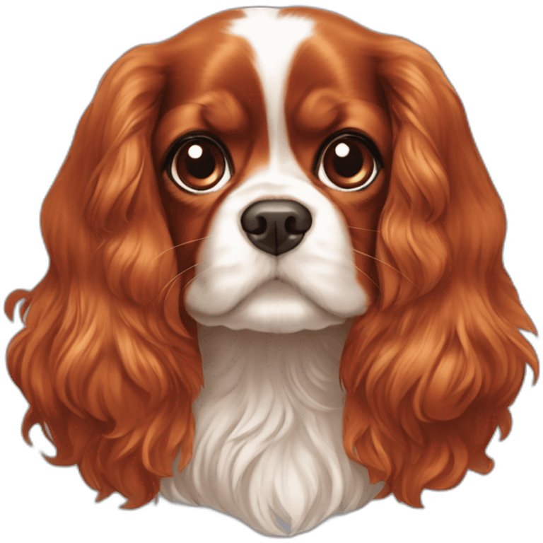 ruby cavalier king charles spaniel emoji