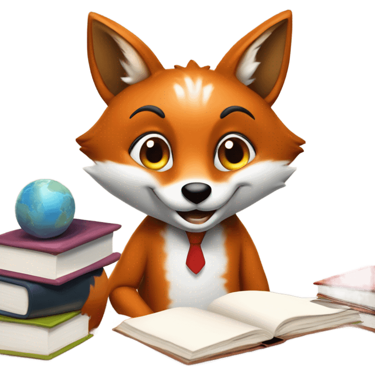 Smiling Fox studying in Australia  emoji