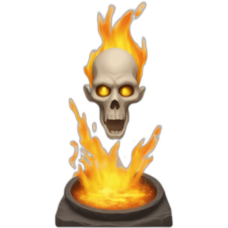 Voldemort fire spell emoji