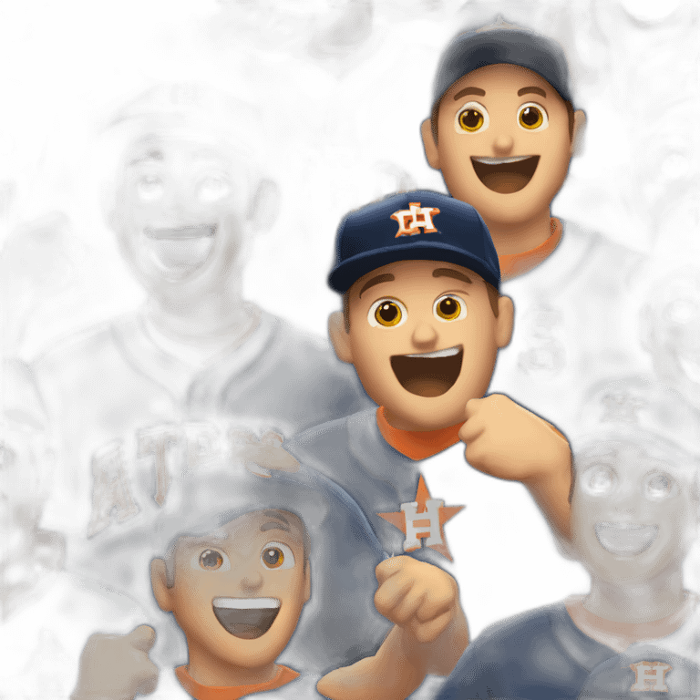 Houston Astros fan cheering emoji