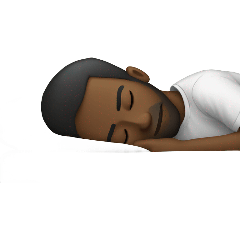 Black man sleeping  emoji