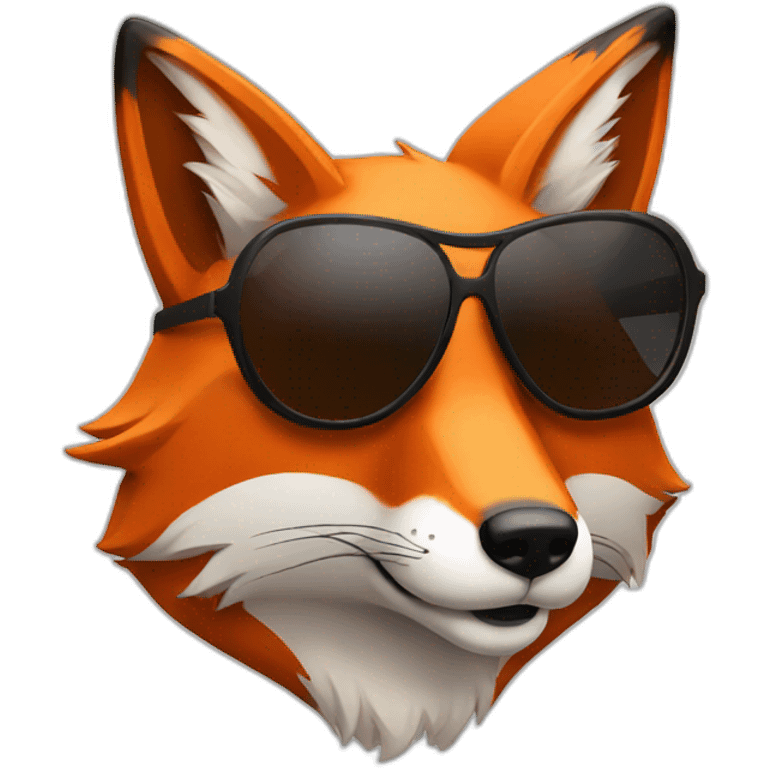 fox with sunglasses emoji