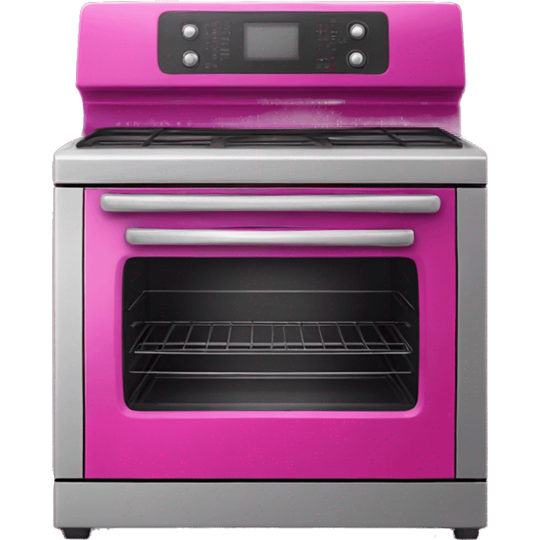 Realistic fuschia oven isolated.  emoji