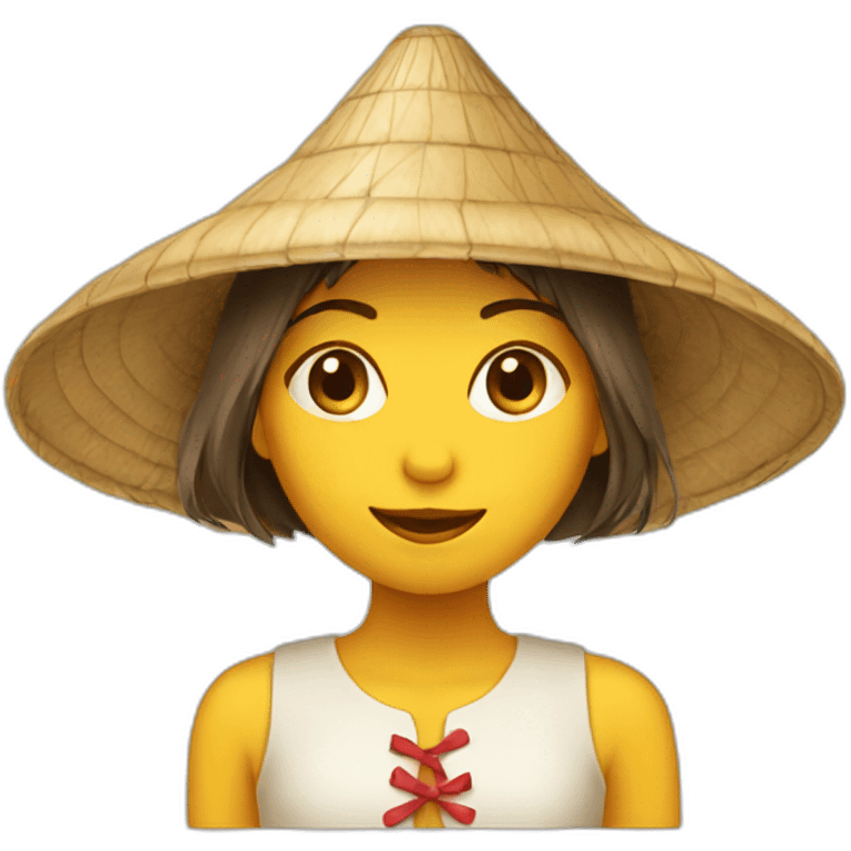 girl in a conical hat emoji