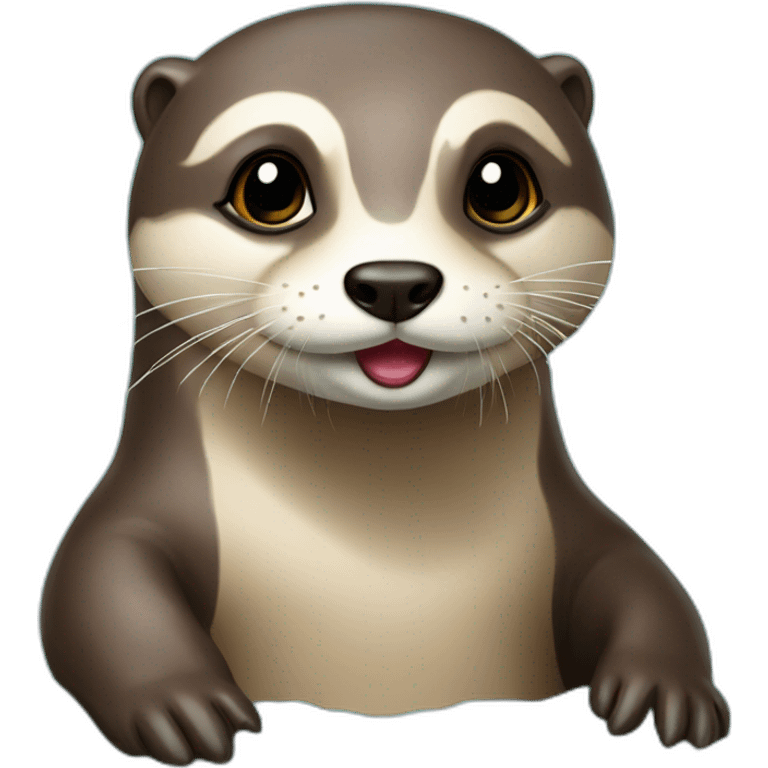 Loutre sur tortu emoji