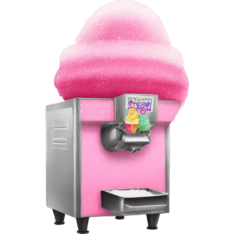 Pink snowcone machine with glitter  emoji