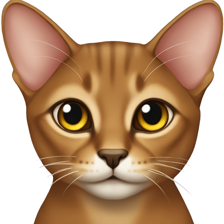 Abyssinian cat emoji