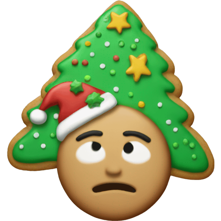 Christmas cookie emoji