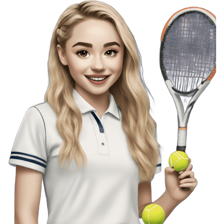 Sabrina carpenter playing tennis emoji