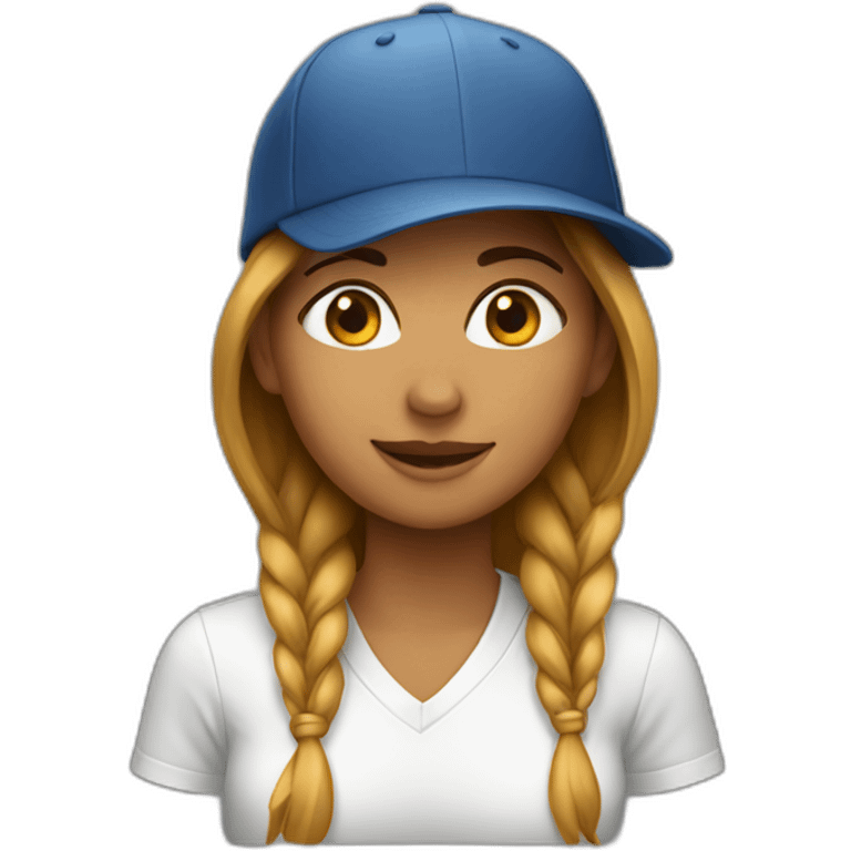 women with cap emoji