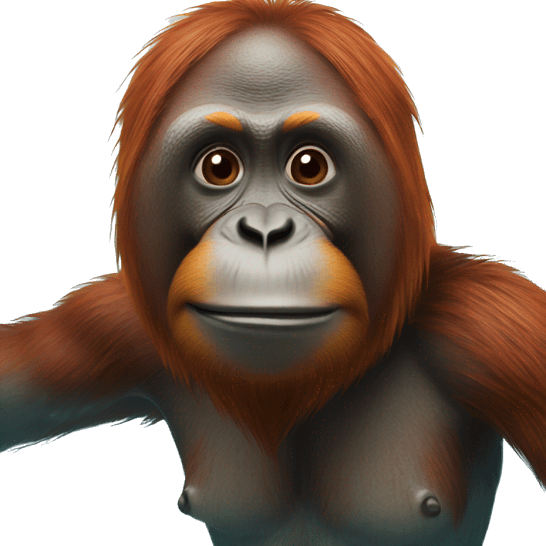 orangutan swimming  emoji