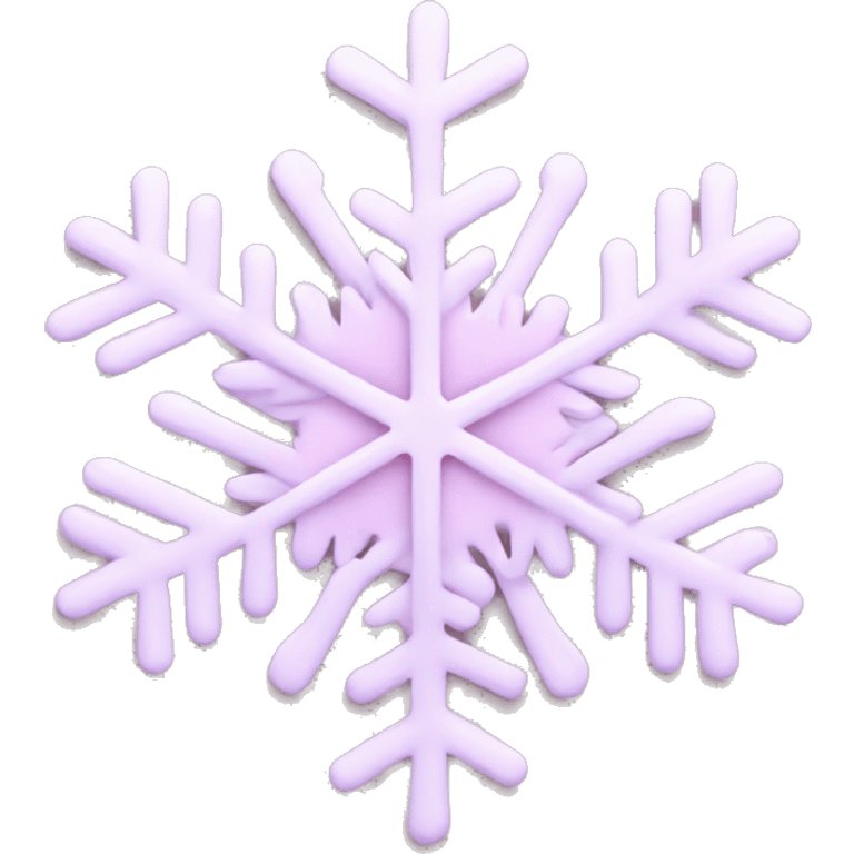 pastel pink snowflake  emoji