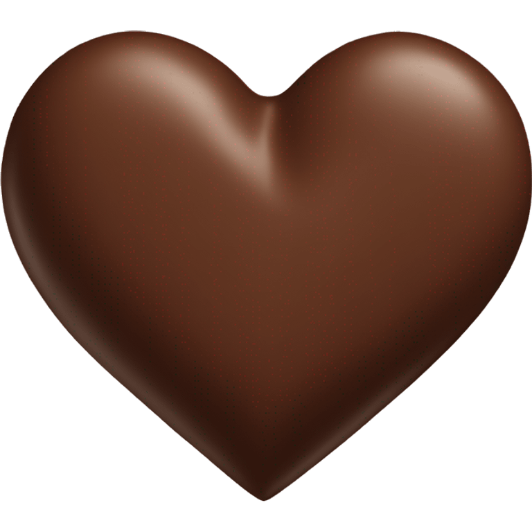 Chocolate brown heart emoji