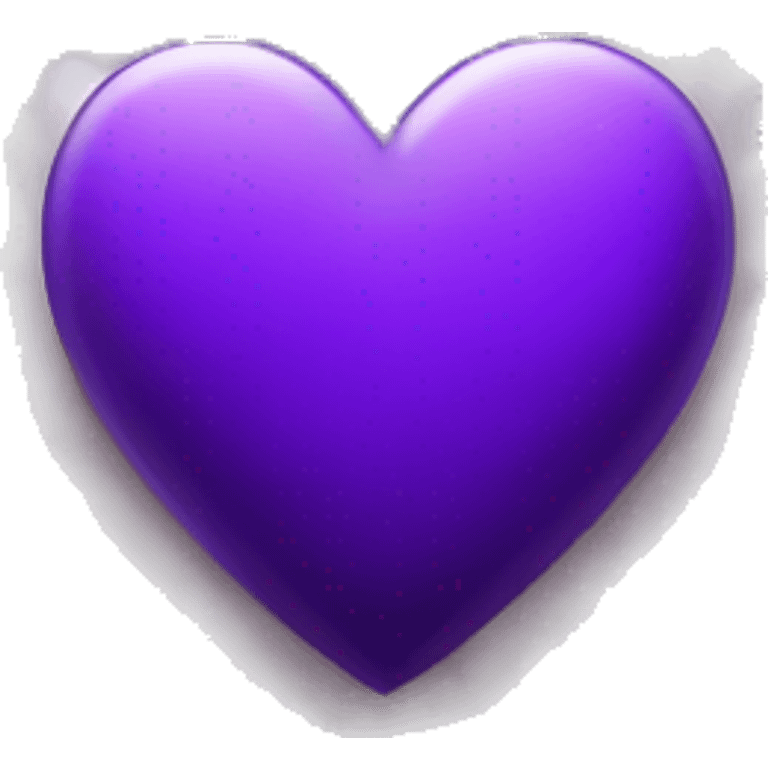 Purple heart with storm raging inside it. emoji