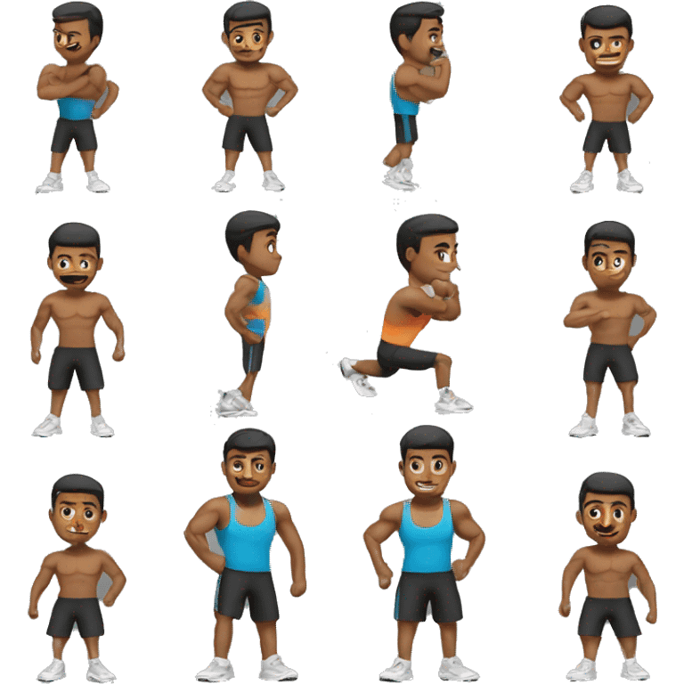 Chico fitnes emoji