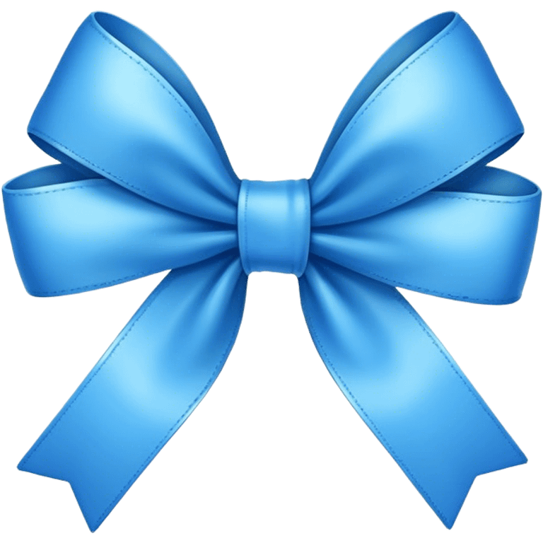 blue bow emoji