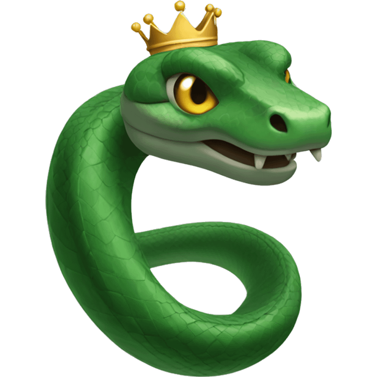 snake with a crown emoji