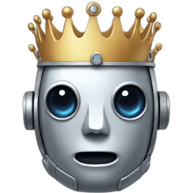 robot-head-with-crown emoji