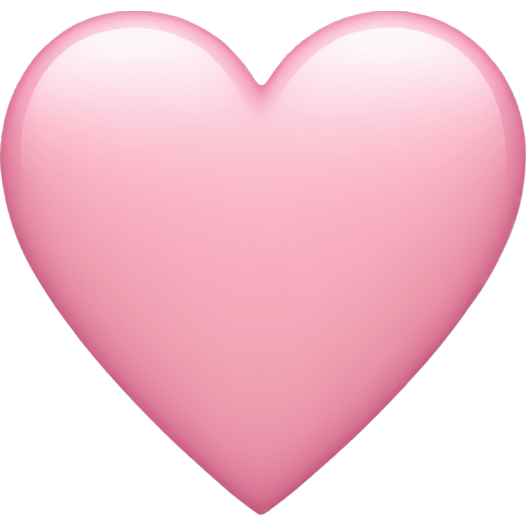 Soft pink heart emoji