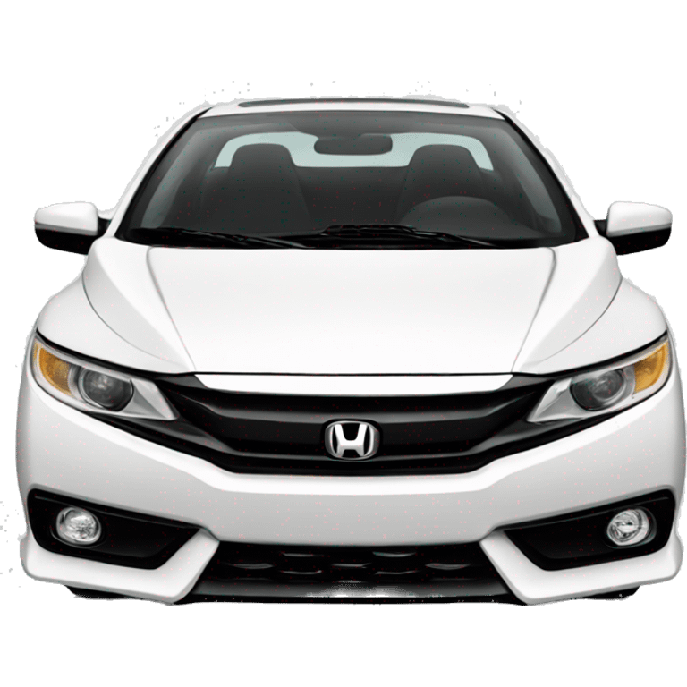 white honda civic coupe emoji