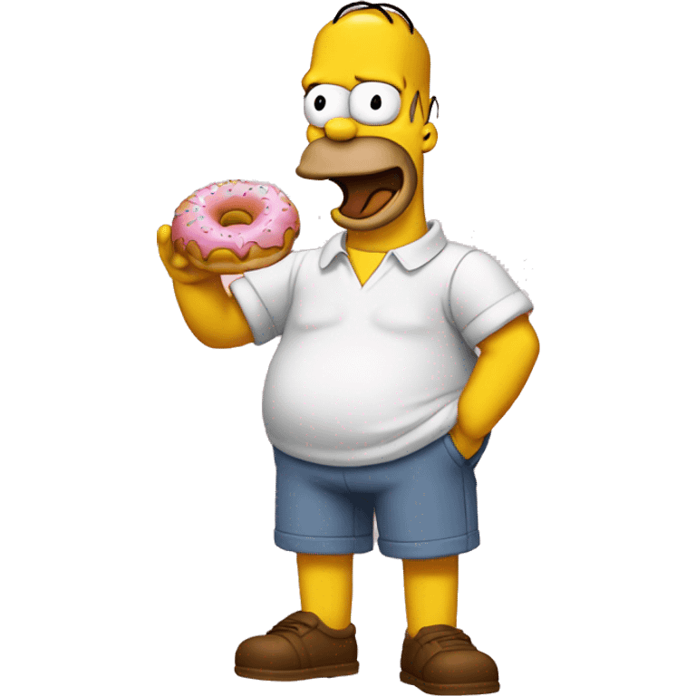 Homer qui mange un donut  emoji