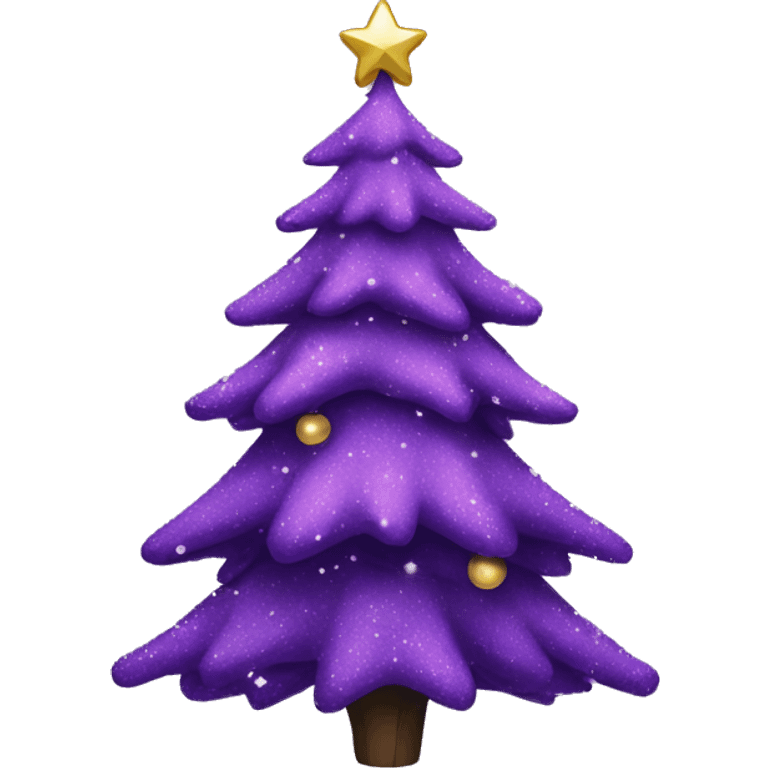 Purple aesthetic Christmas tree emoji