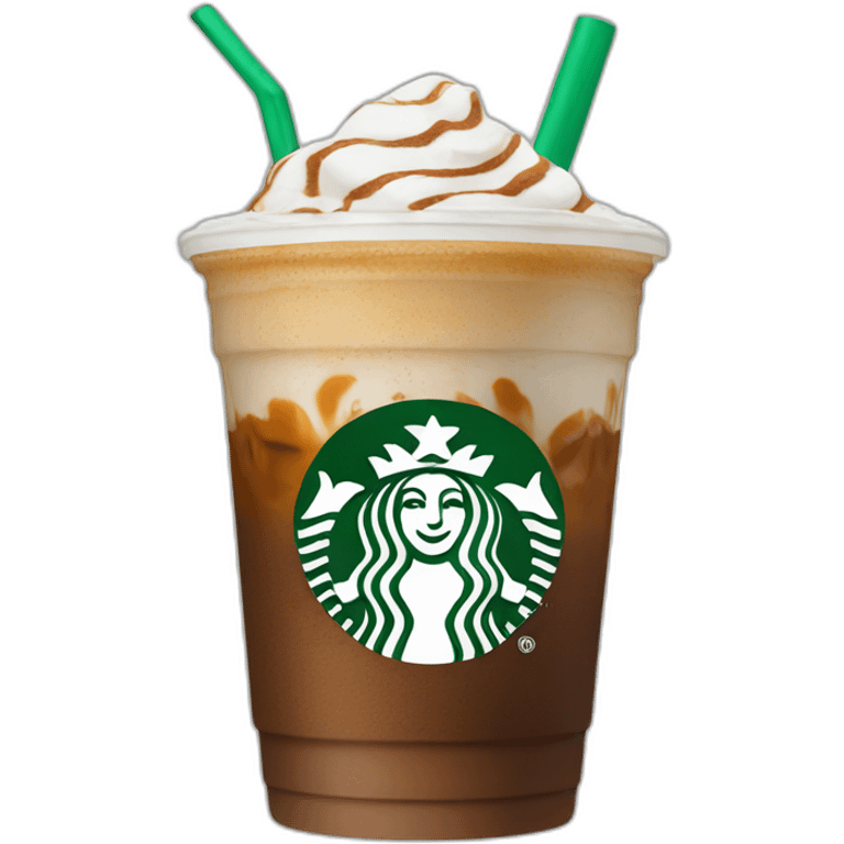 Starbuck logo Ice coffee emoji