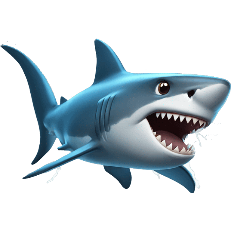 Shark with lightning's emoji