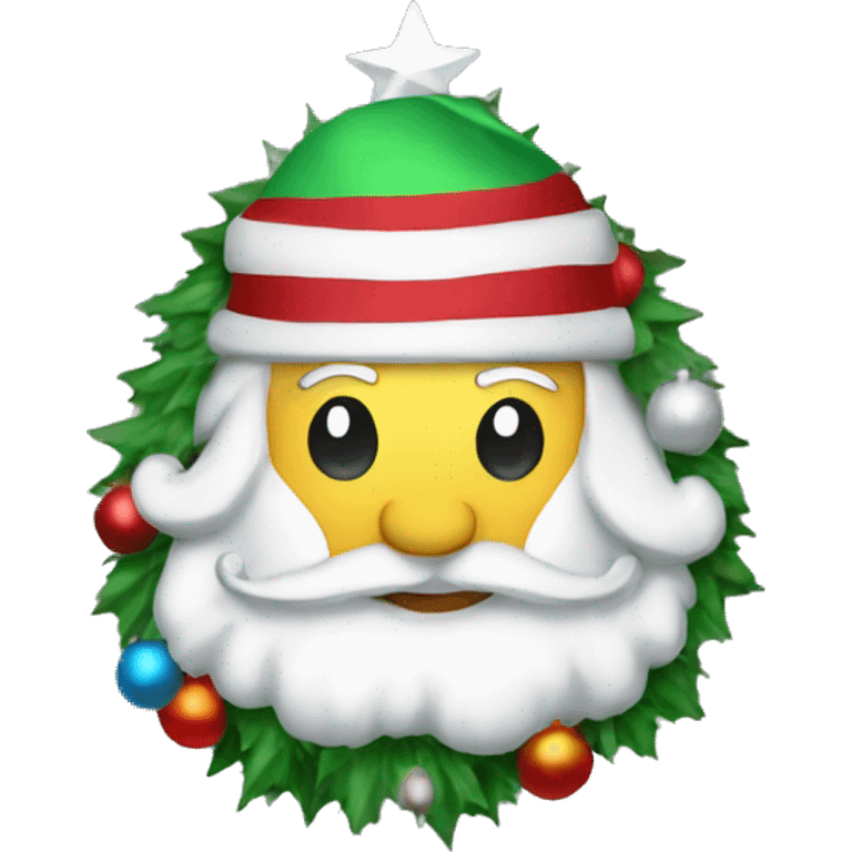 Christmas decorate Mercedes  emoji