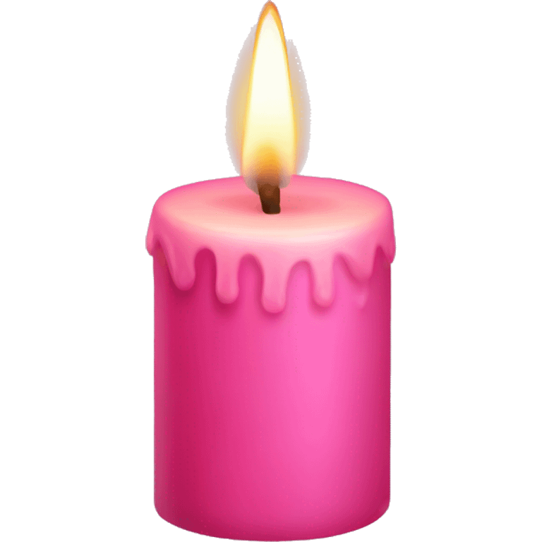 Pink candle  emoji