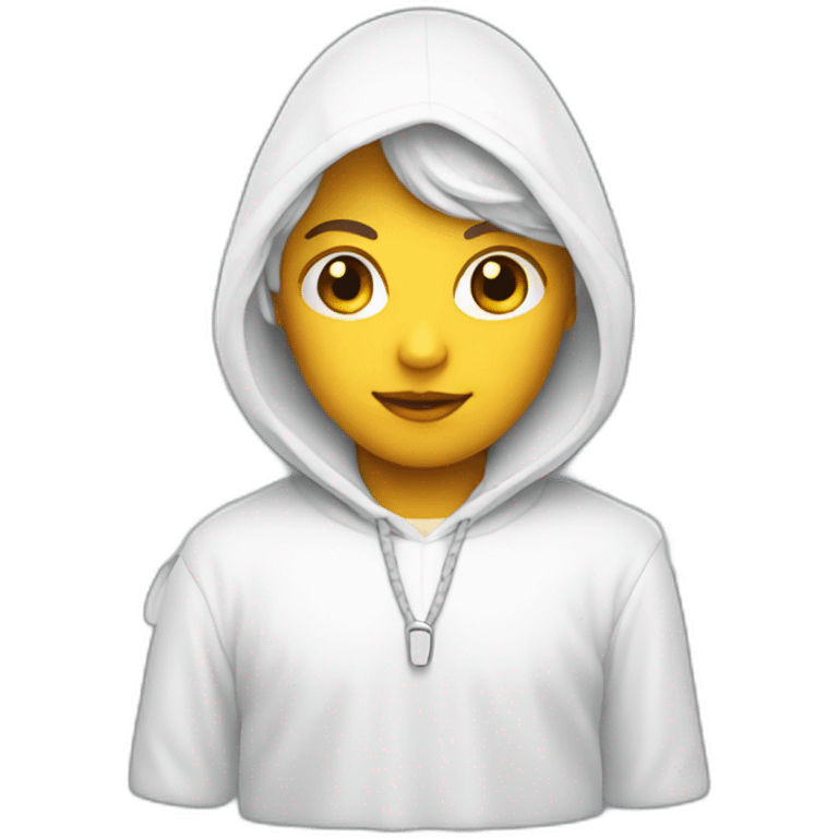 angel white with hood with halo emoji